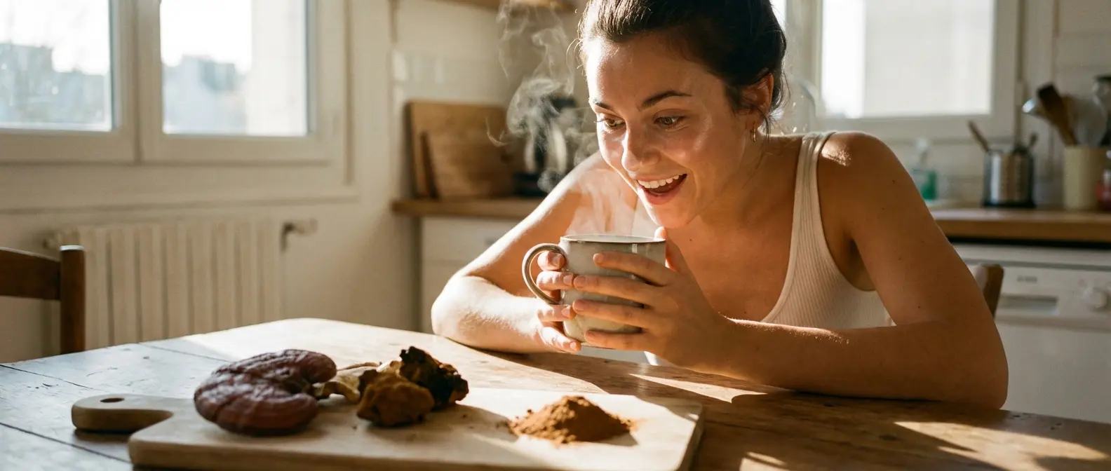 Cafés aux champignons adaptogènes : tendance ou danger pour votre santé ?